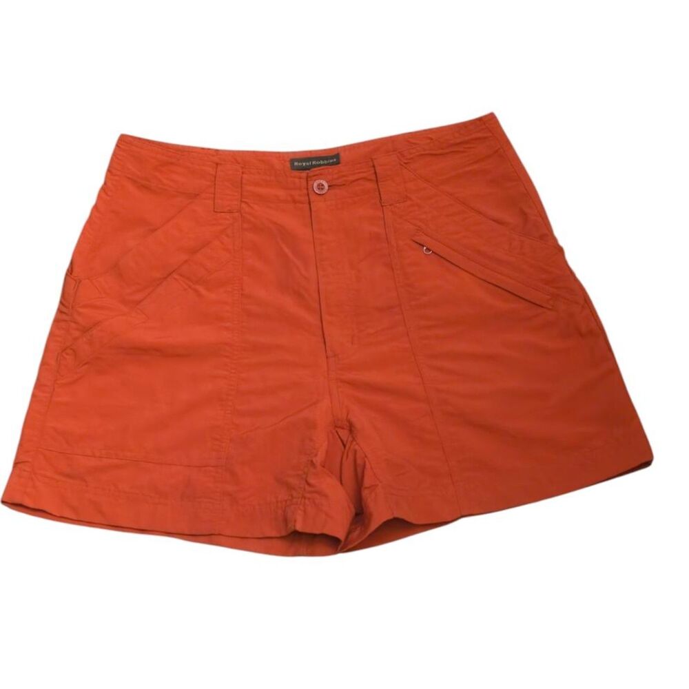Royal Robbins Billy Goat Nylon Hiking Shorts Size 10 Burnt Orange Gorpcore Cargo